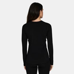 Le Bent Women's Heavyweight Antarctic Grid Fleece Crew Alternate View
